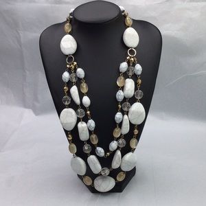 Crackled Bead Necklace